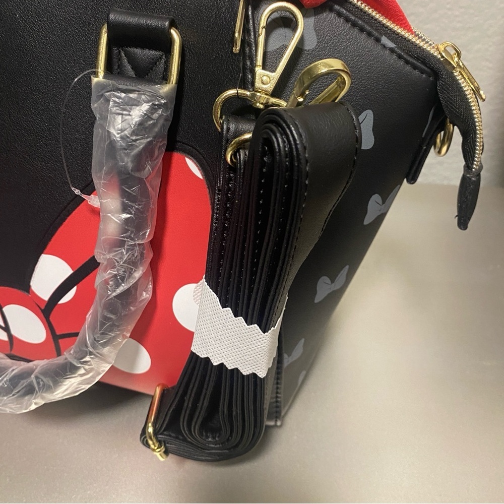 NWT Loungefly Disney Minnie Mouse Polka Dot Satchel Bag - Picture 13 of 13